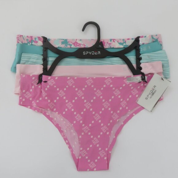 (#P) Spyder 5 pack Seamless No Show Hipster Panties Underwear Multi-Pack - Picture 1 of 4